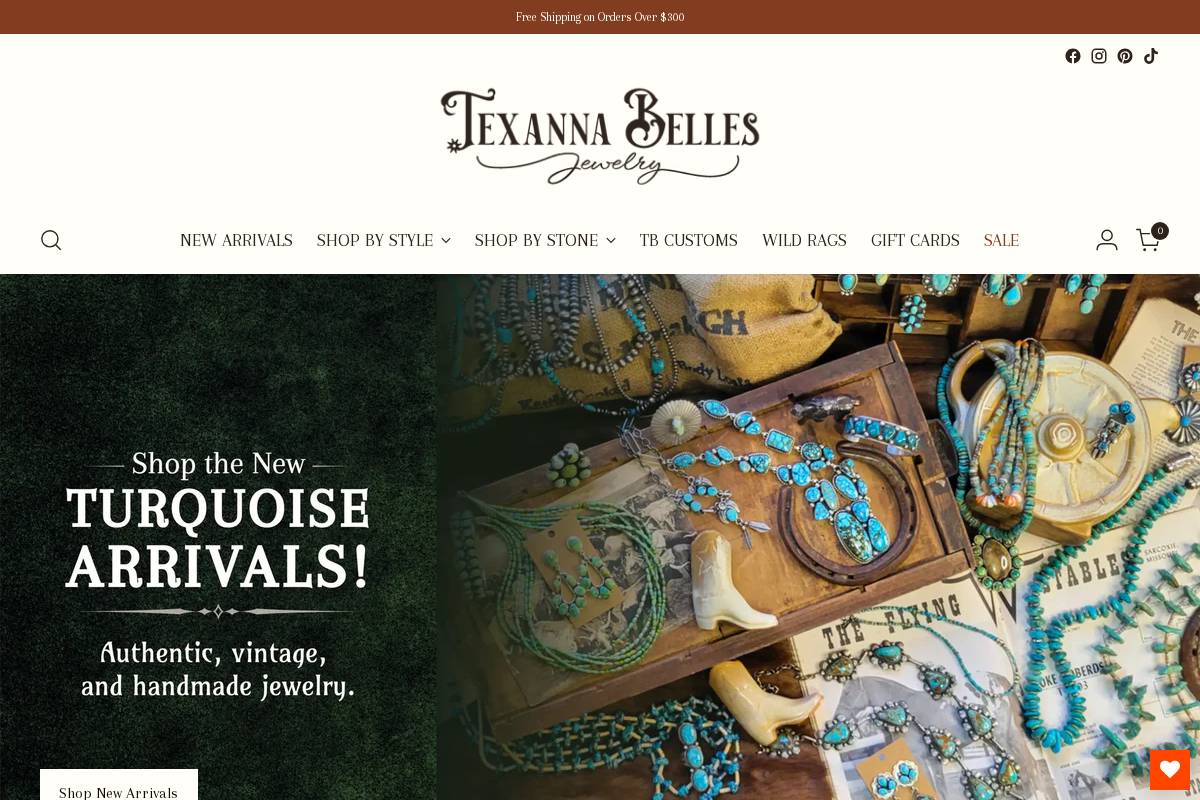 texannabelles.com homepage screenshot