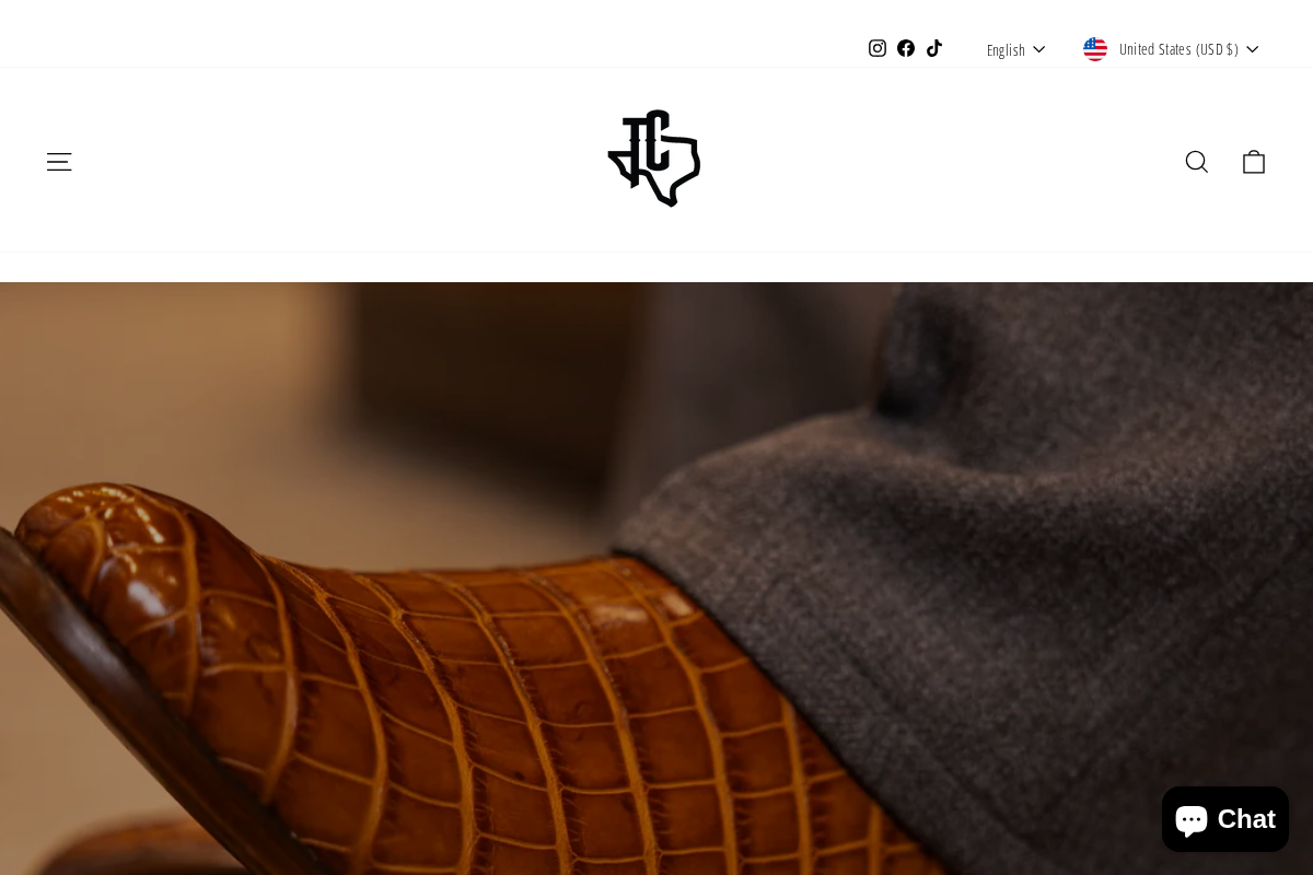 Texas Country Boots homepage screenshot