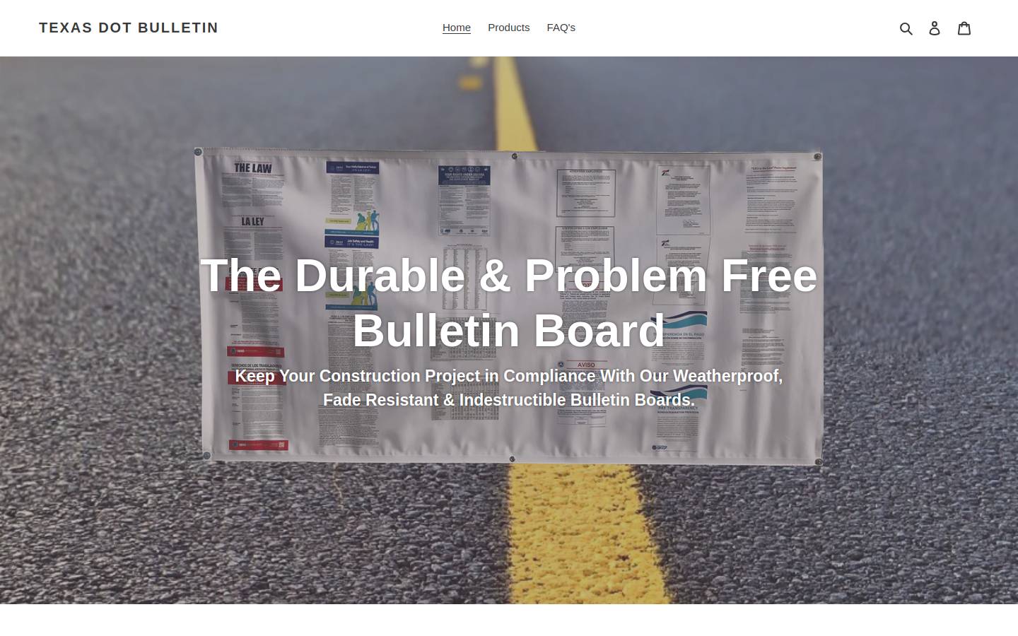 texasdotbulletin.com homepage screenshot