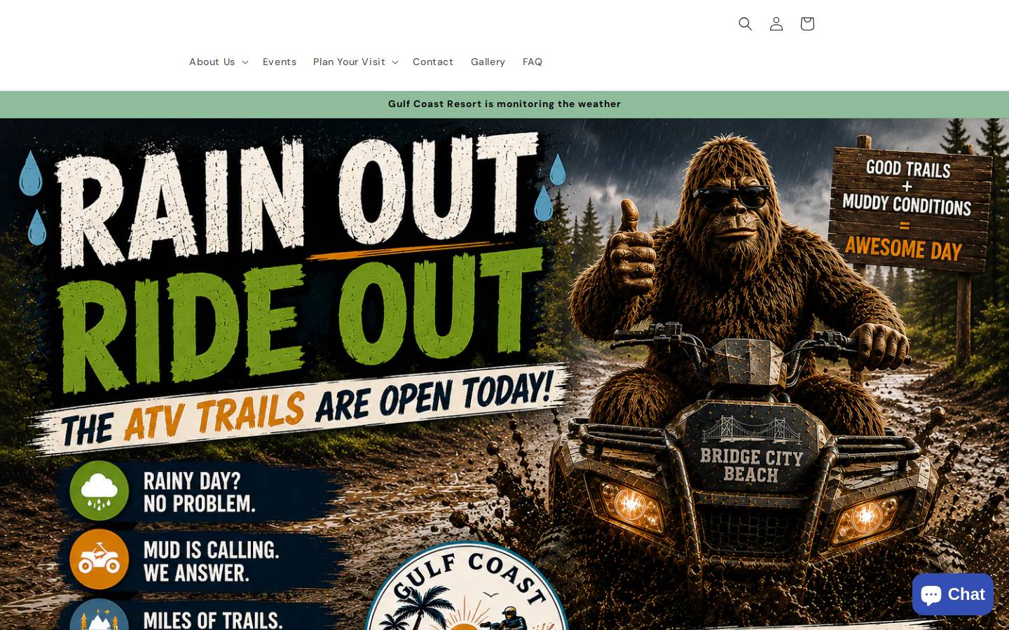 texasgulfcoastresort.com homepage screenshot