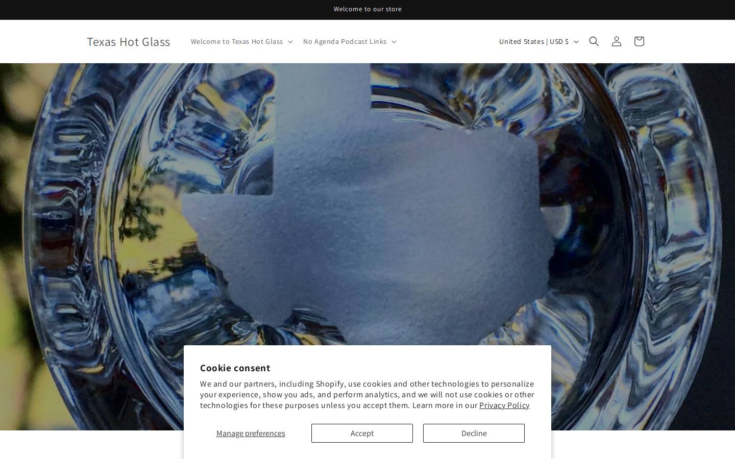 texashotglass.com homepage screenshot
