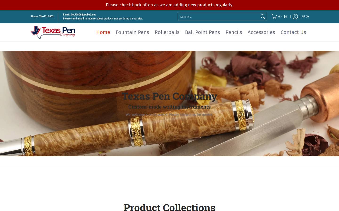 texaspenco.com homepage screenshot