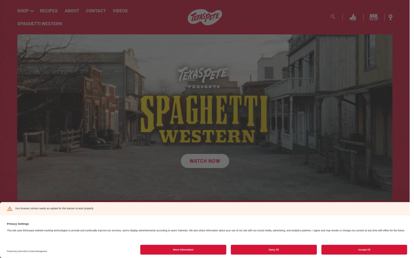 texaspete.com homepage screenshot