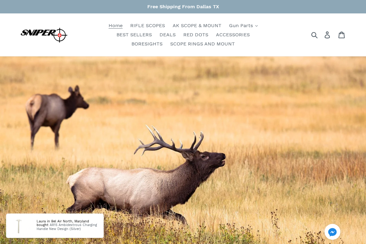 Texas Precision Optics Inc homepage screenshot