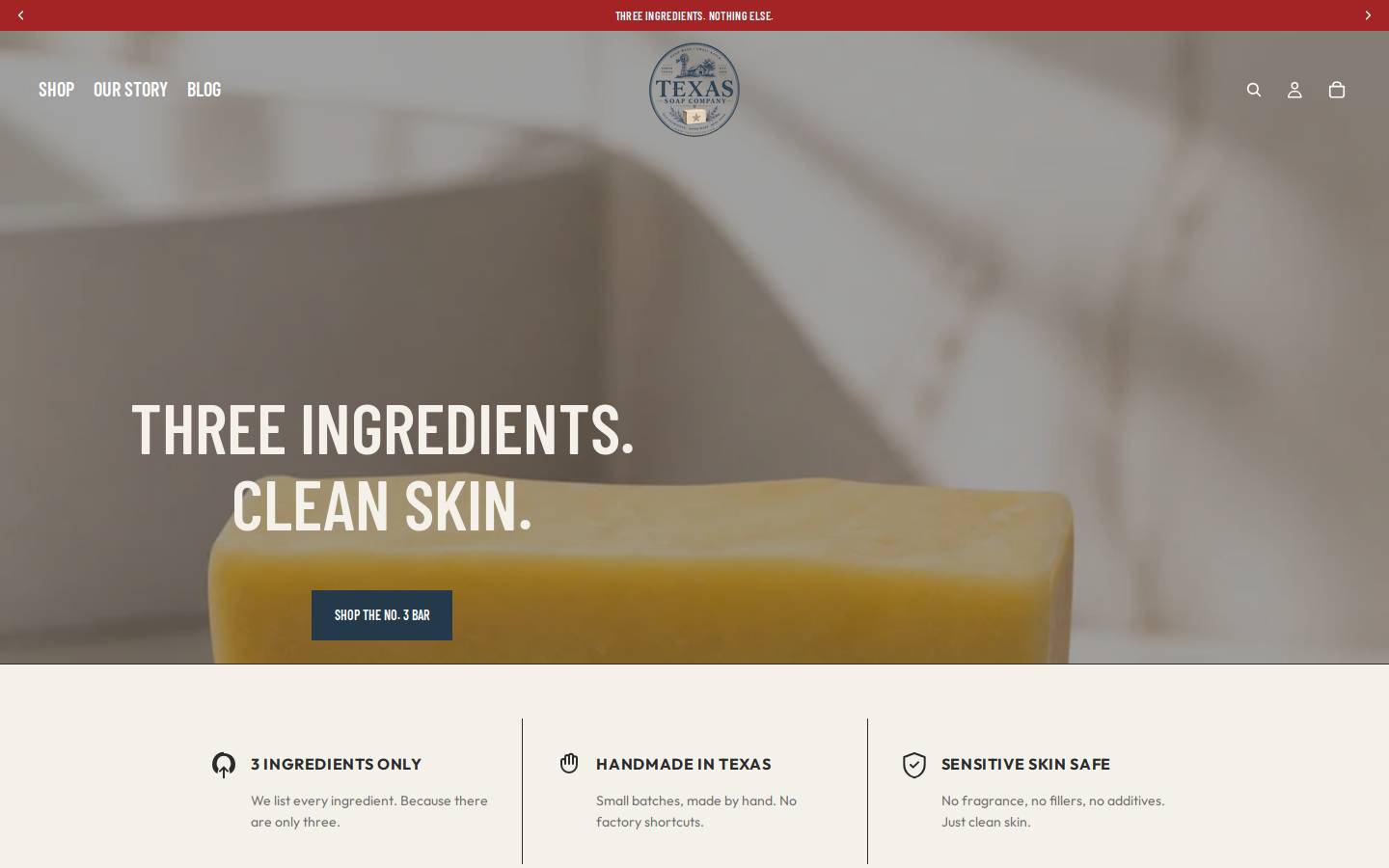 texassoapco.com homepage screenshot