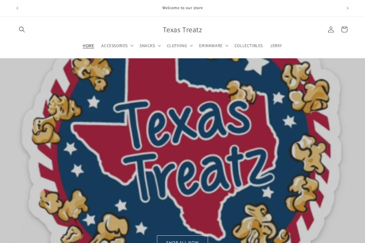 texastreatz.shop homepage screenshot