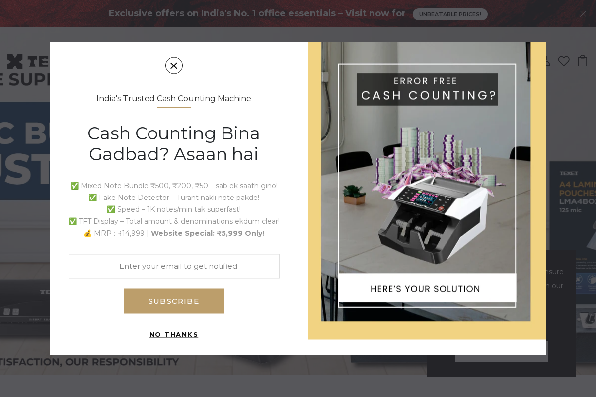 TEXET homepage screenshot