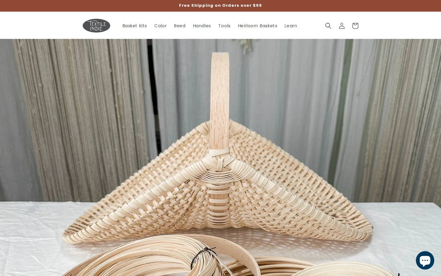 textileindieshop.com homepage screenshot