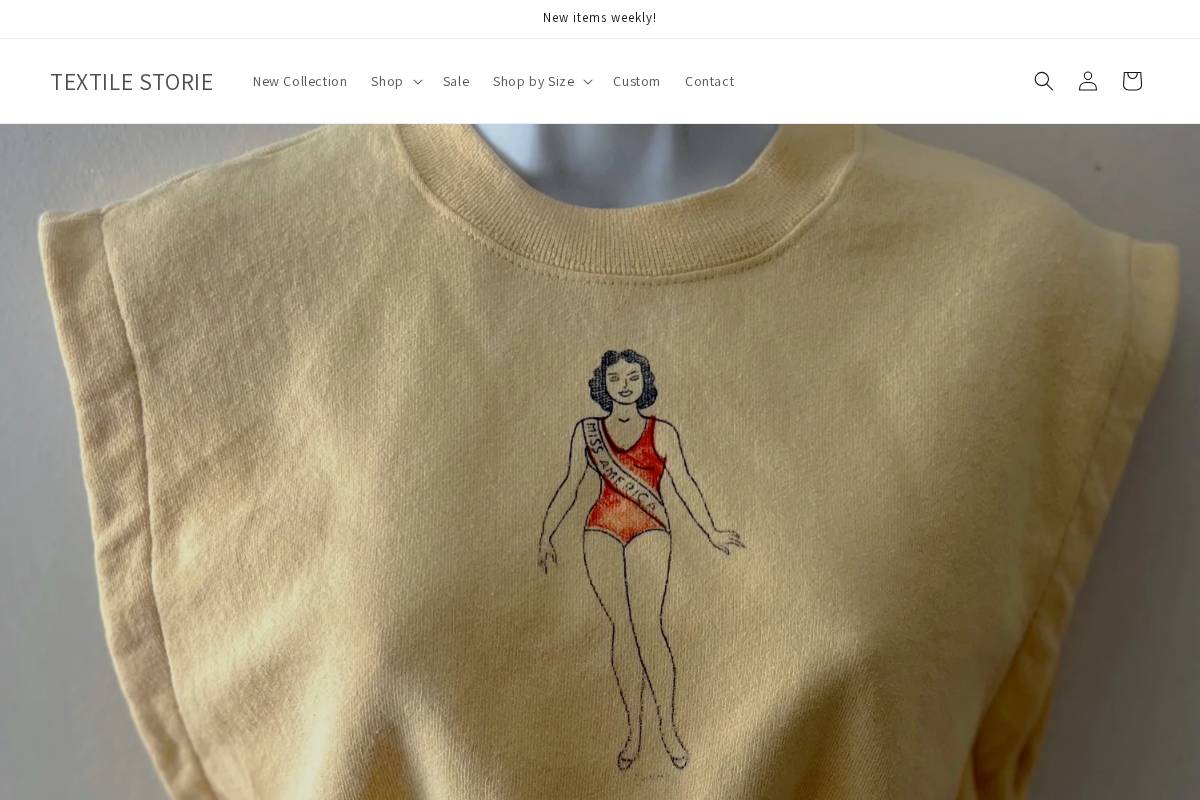 textilestorie.com homepage screenshot