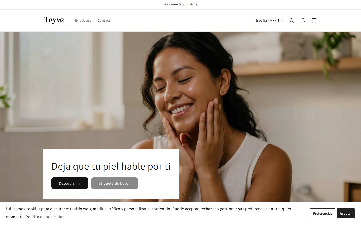 teyve.com homepage screenshot