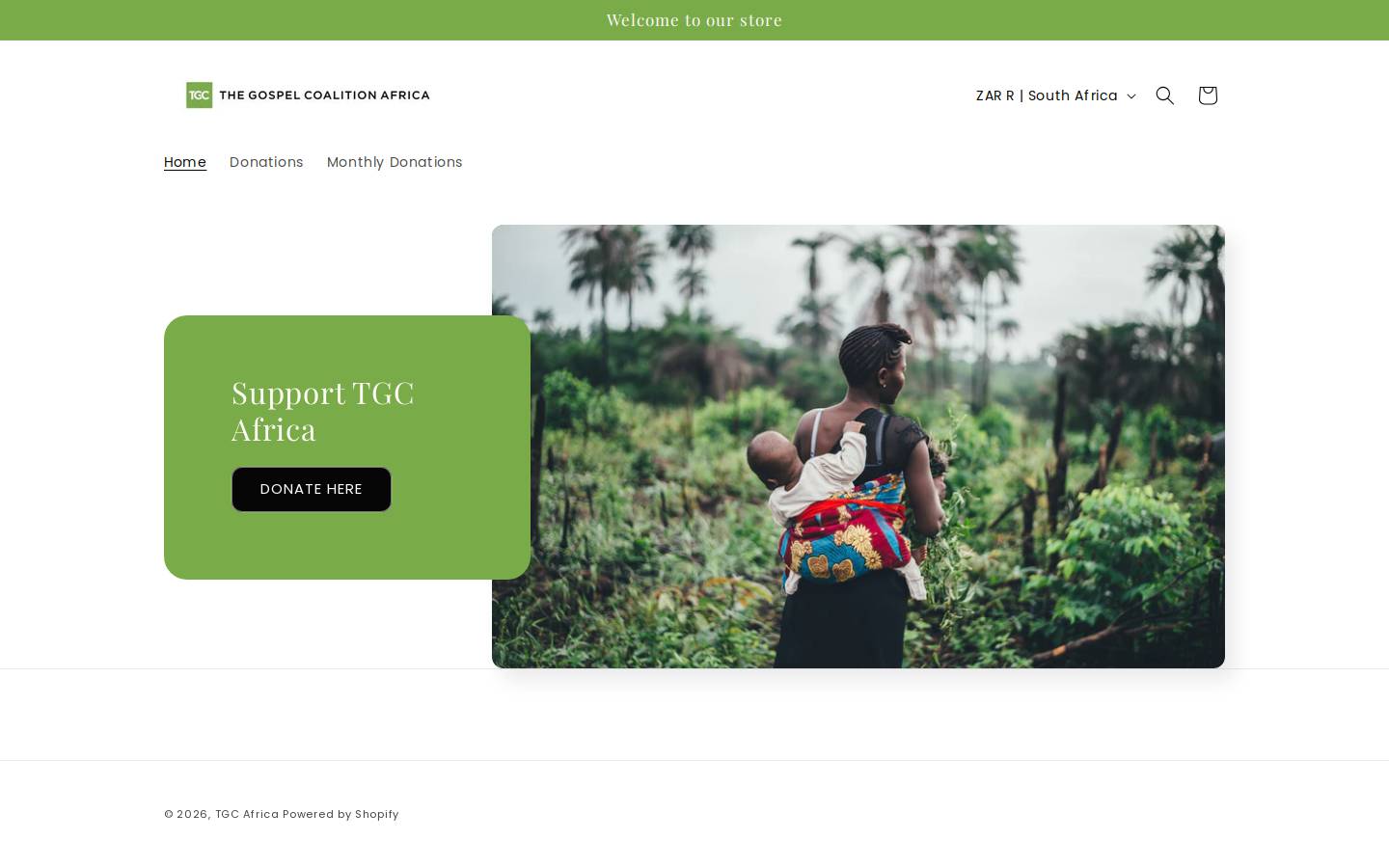 tgcafrica.com homepage screenshot