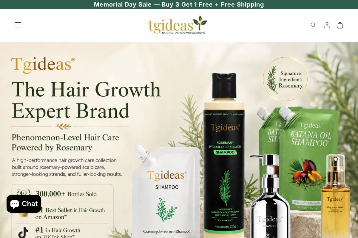 Tgideas homepage screenshot