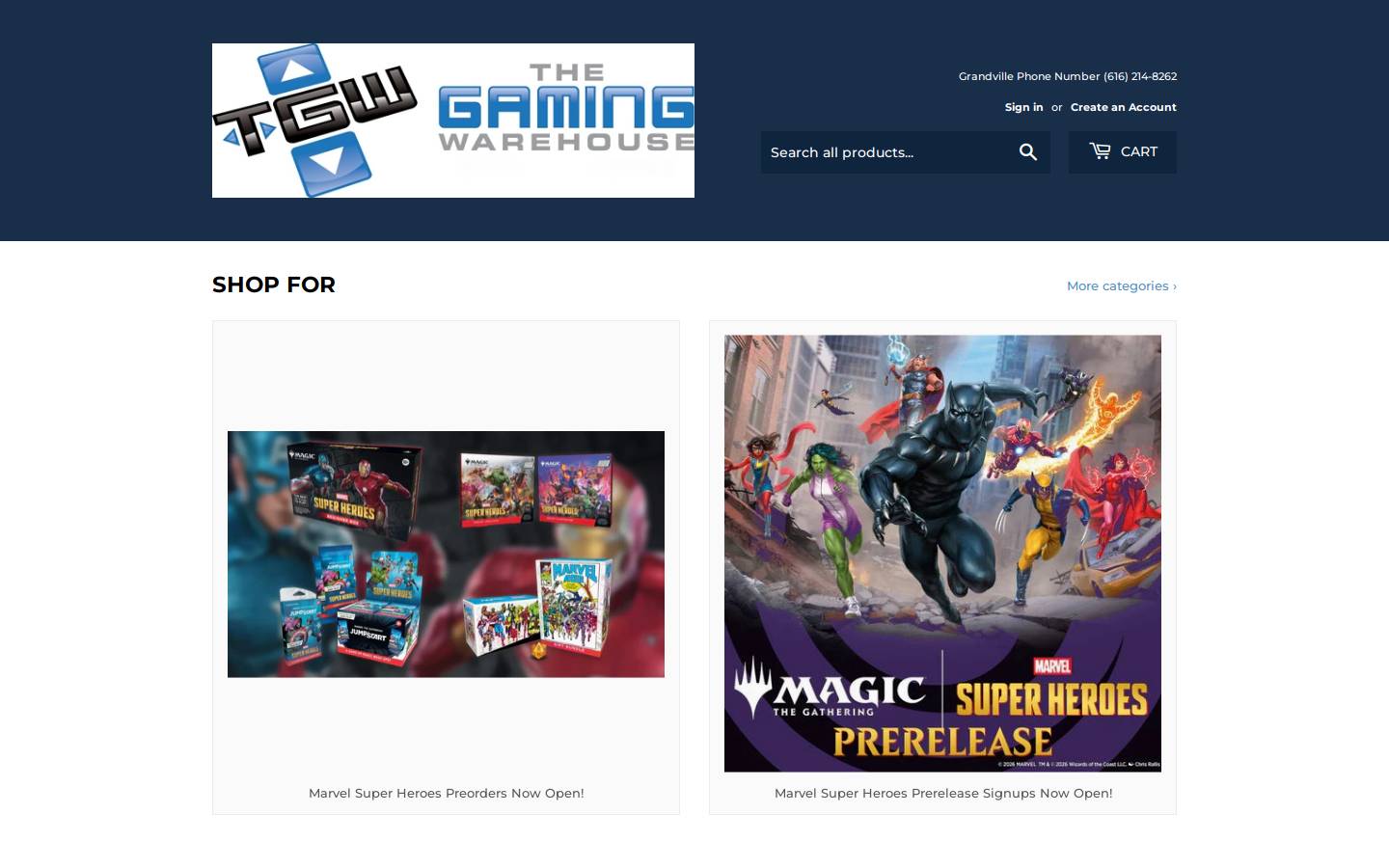 tgwgrandville.com homepage screenshot