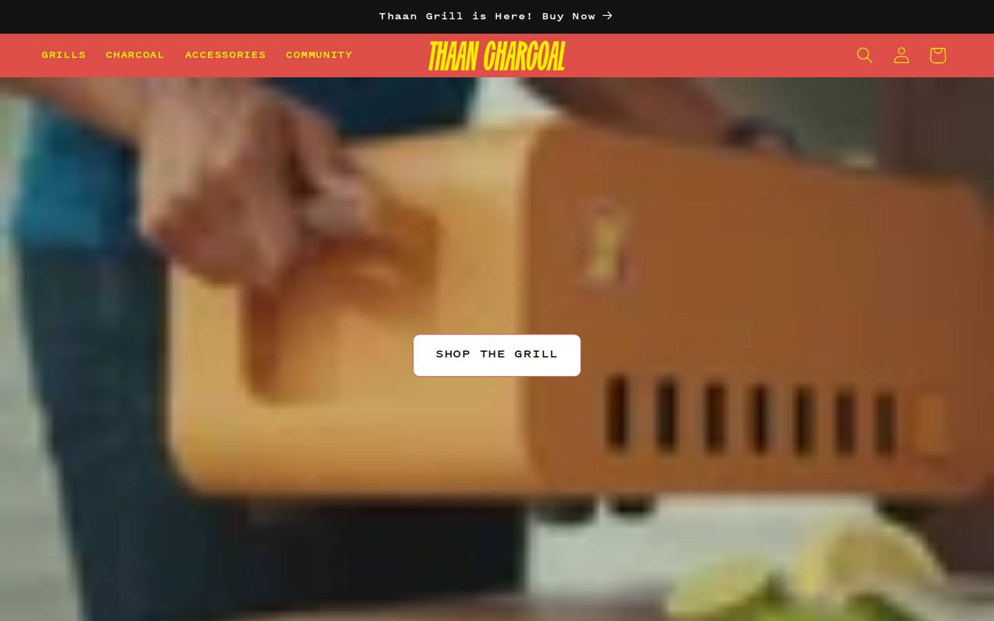 thaancharcoal.com homepage screenshot