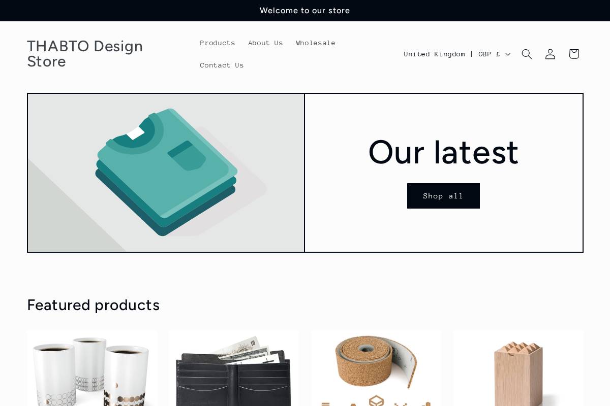 THABTO homepage screenshot