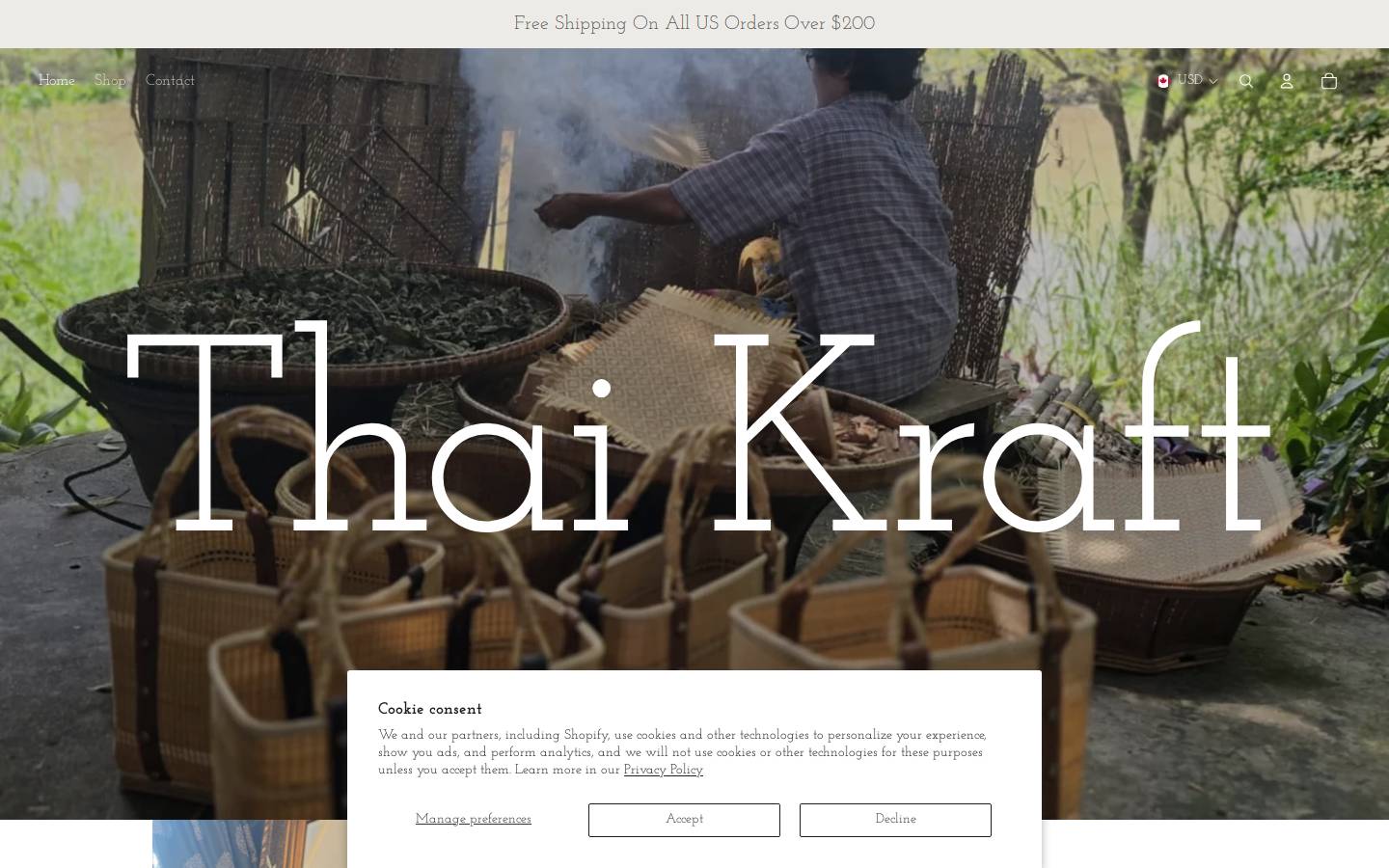 thaikraft.com homepage screenshot