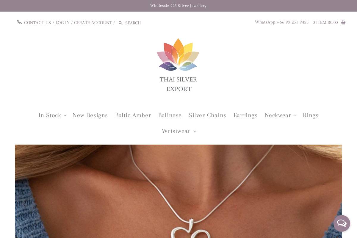 thaisilverexport.com homepage screenshot