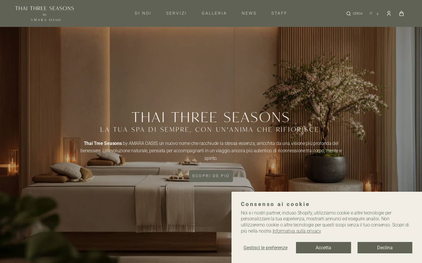 Thai Three Seasons homepage screenshot