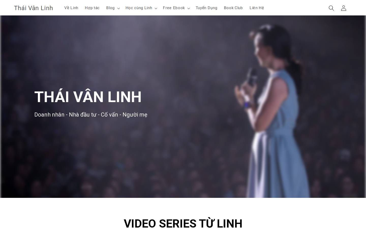 thaivanlinh.com homepage screenshot