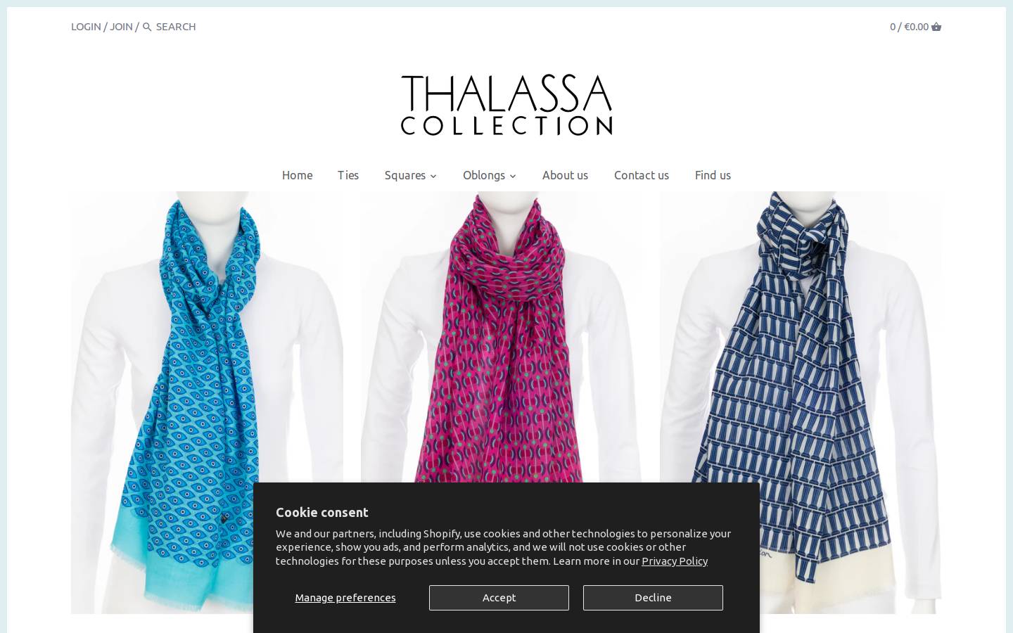 thalassacollection.gr homepage screenshot