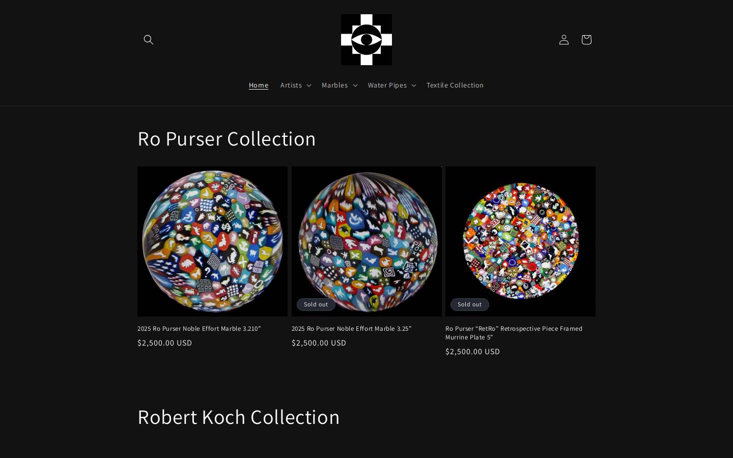 thatglassgallery.com homepage screenshot