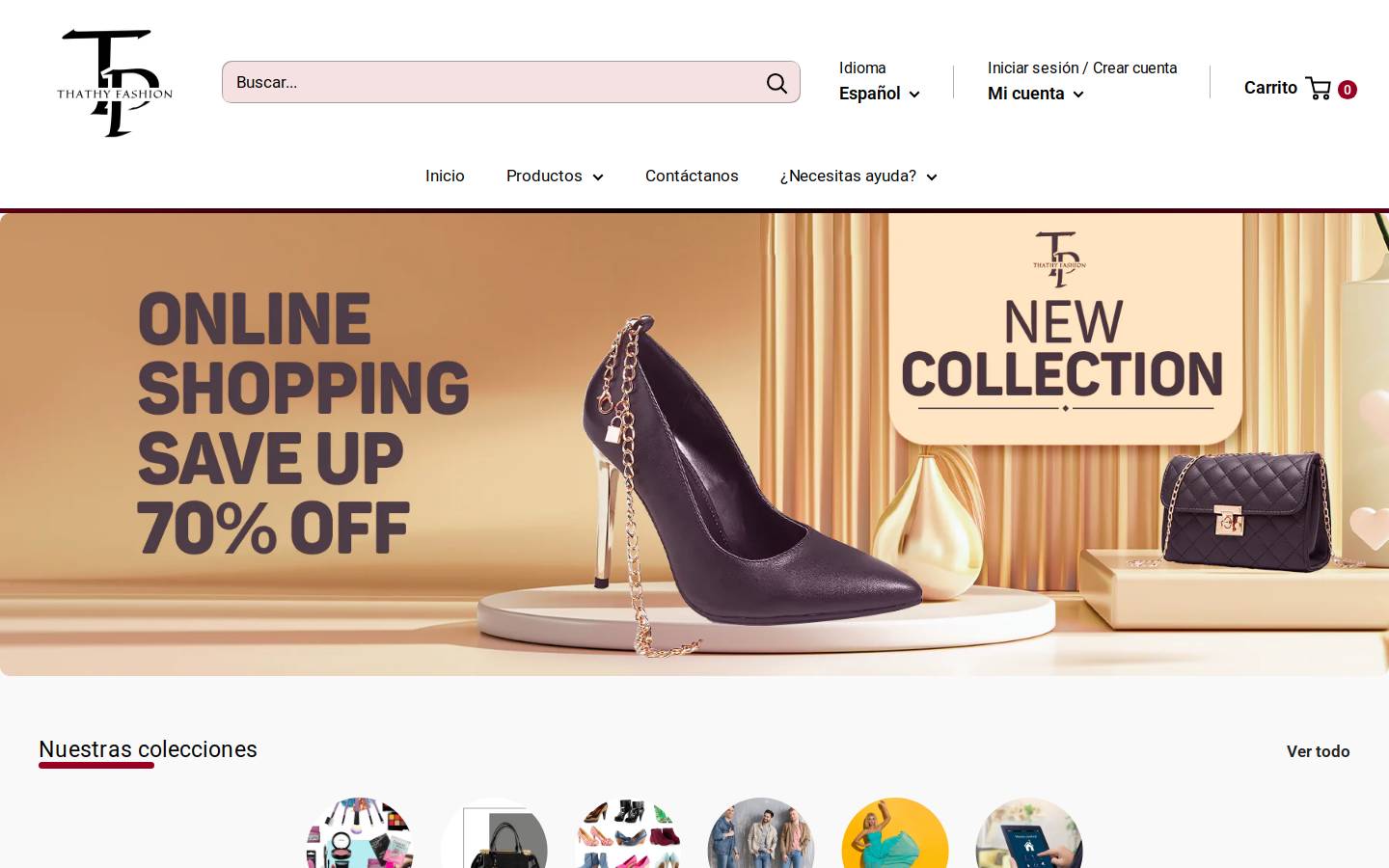 thathyfashion.com homepage screenshot