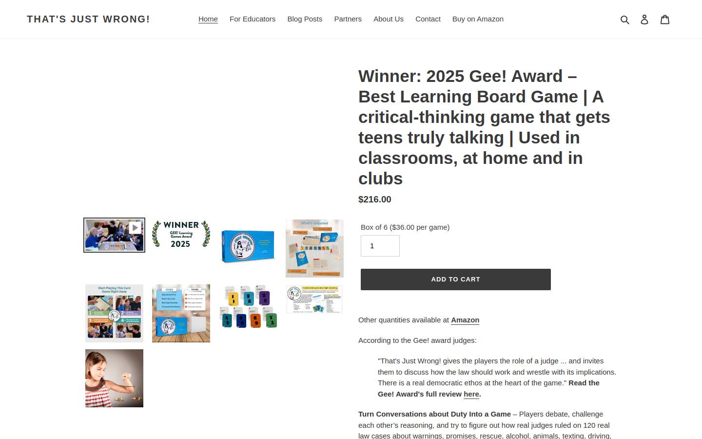 thats-just-wrong.com homepage screenshot