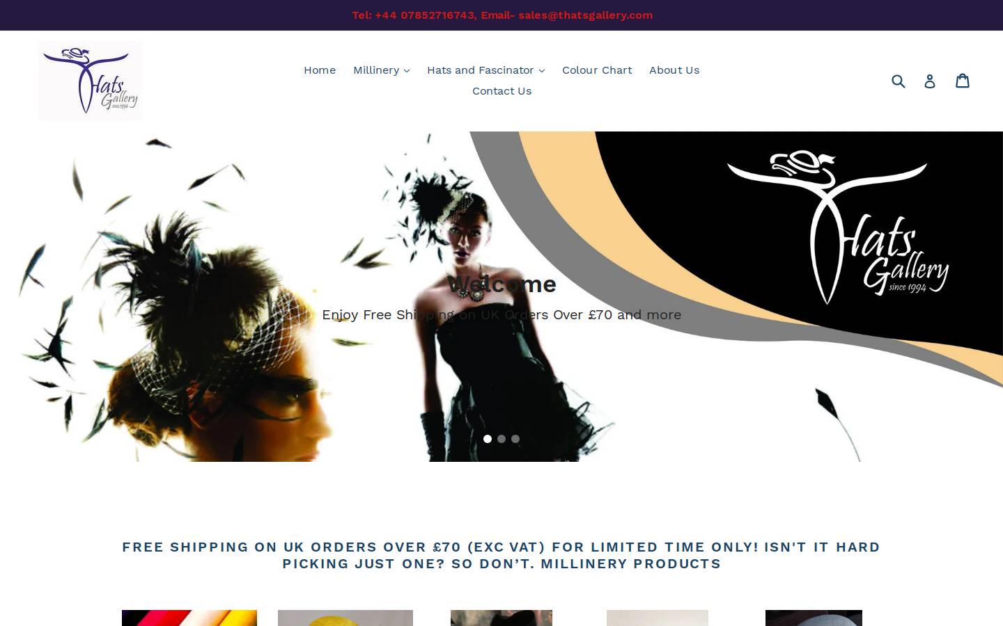 thatsgallery.com homepage screenshot