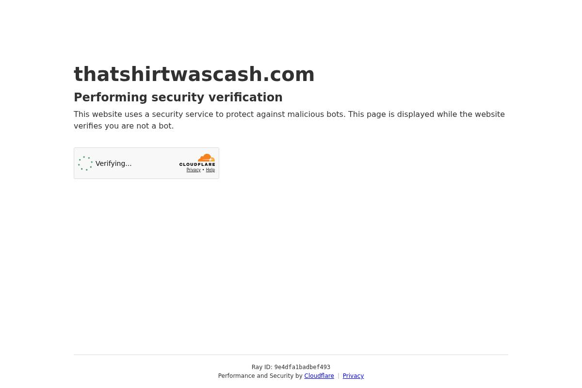 thatshirtwascash.com homepage screenshot