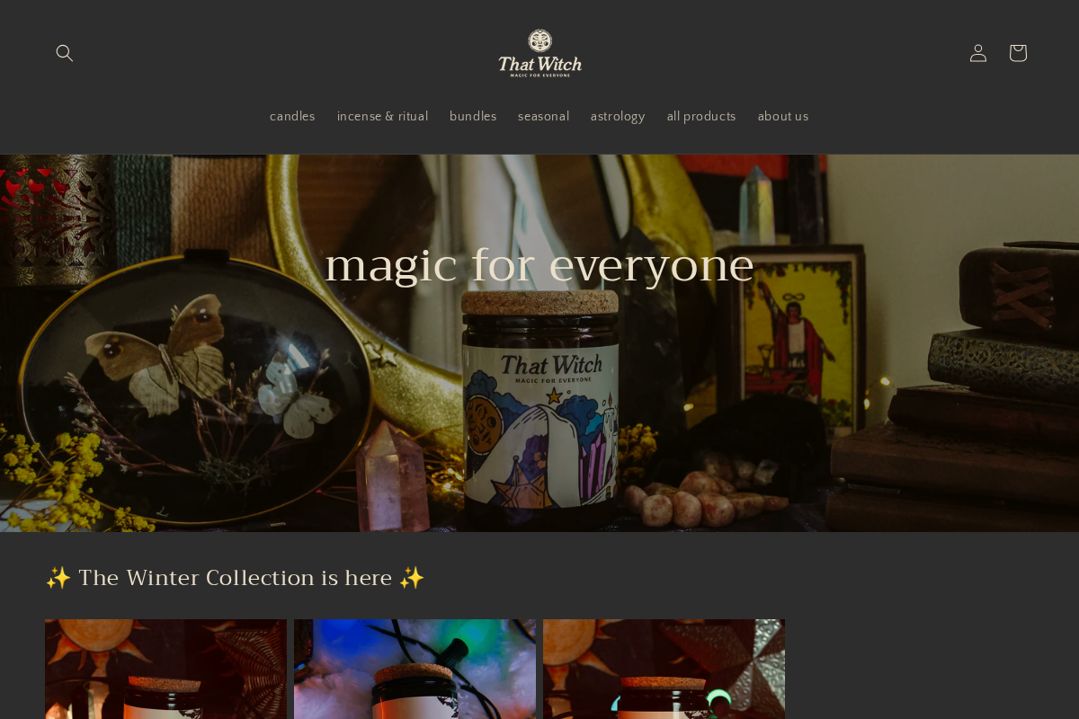 thatwitchapothecary.com homepage screenshot