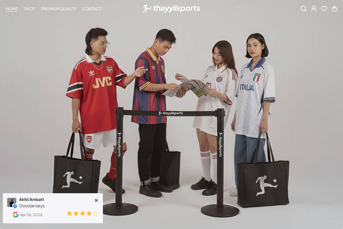 Thayyilsports homepage screenshot