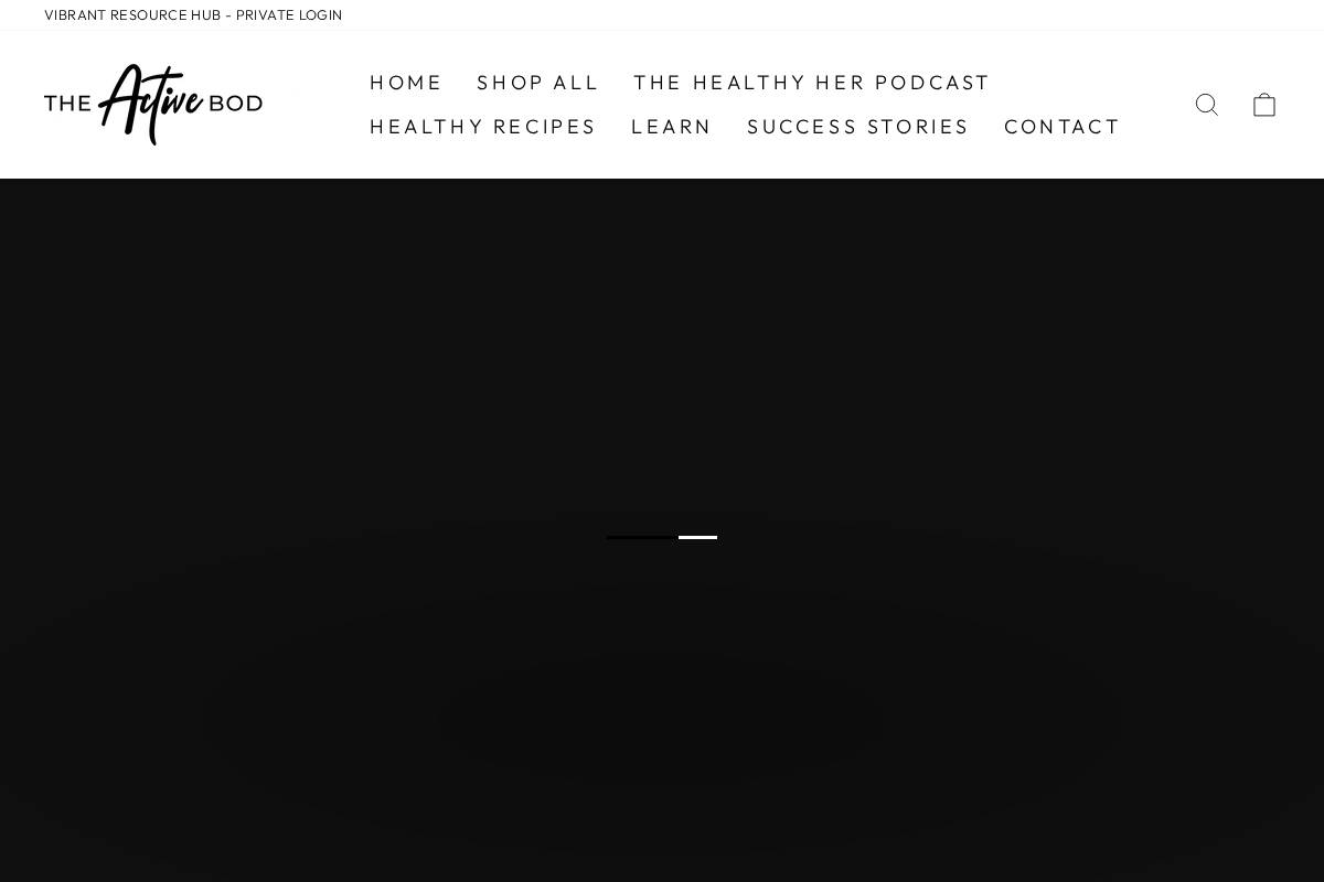 the-active-bod.com homepage screenshot