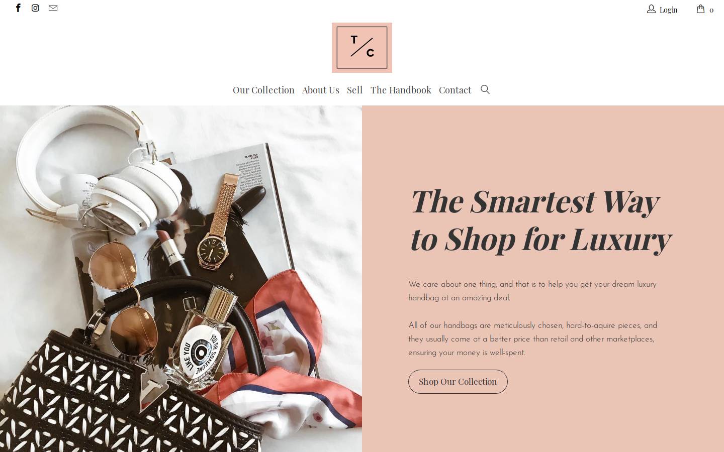 the-collectory.com homepage screenshot
