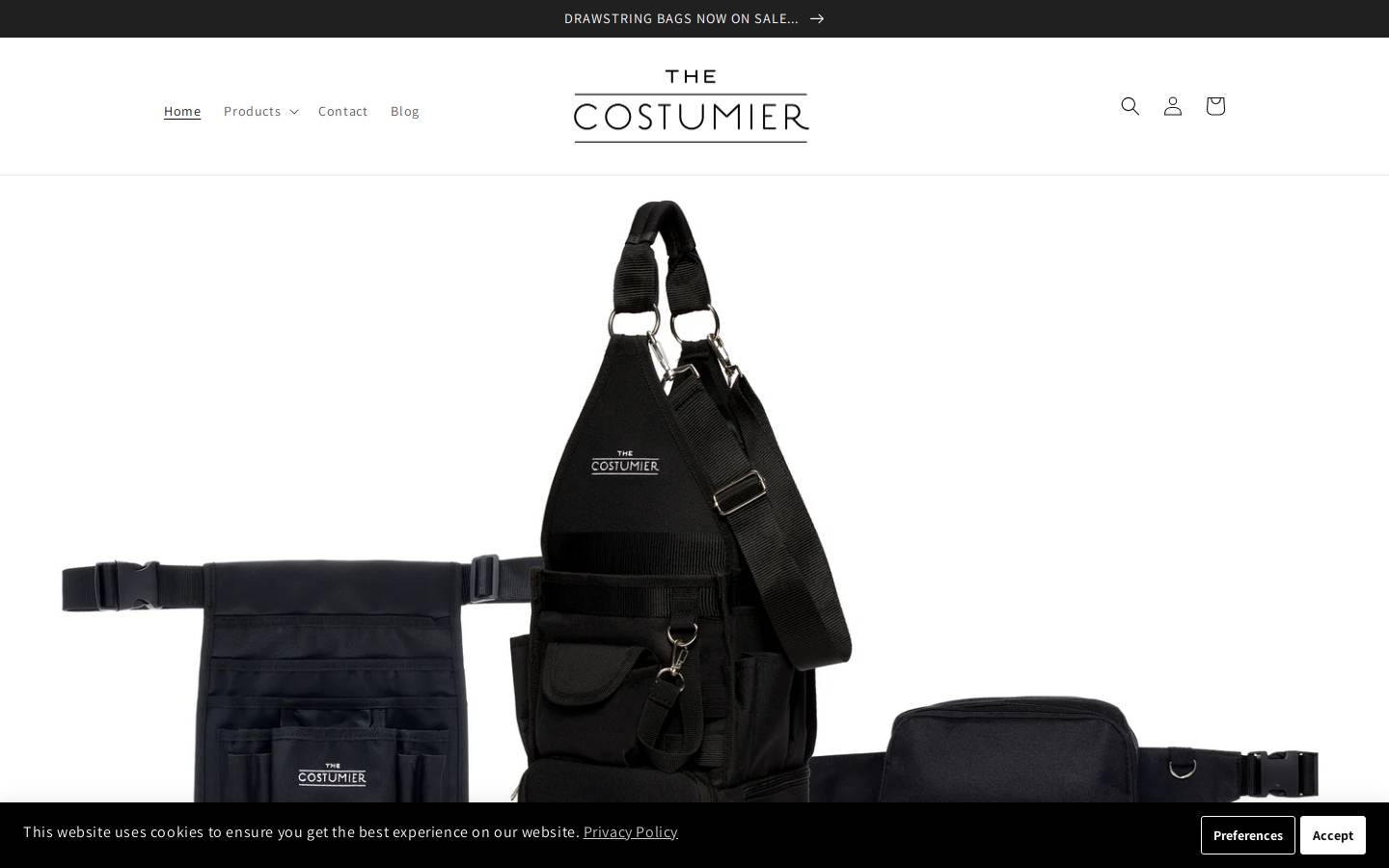 the-costumier.com homepage screenshot