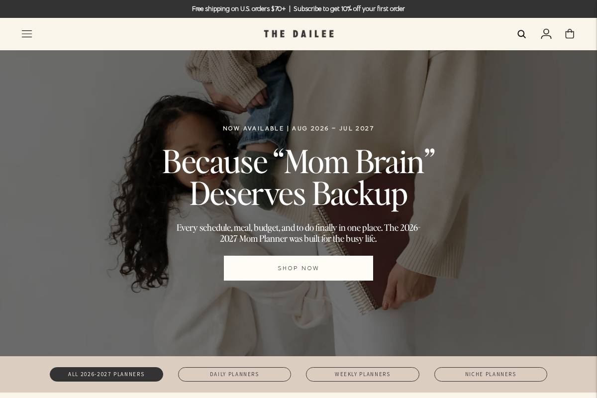 the-dailee.com homepage screenshot