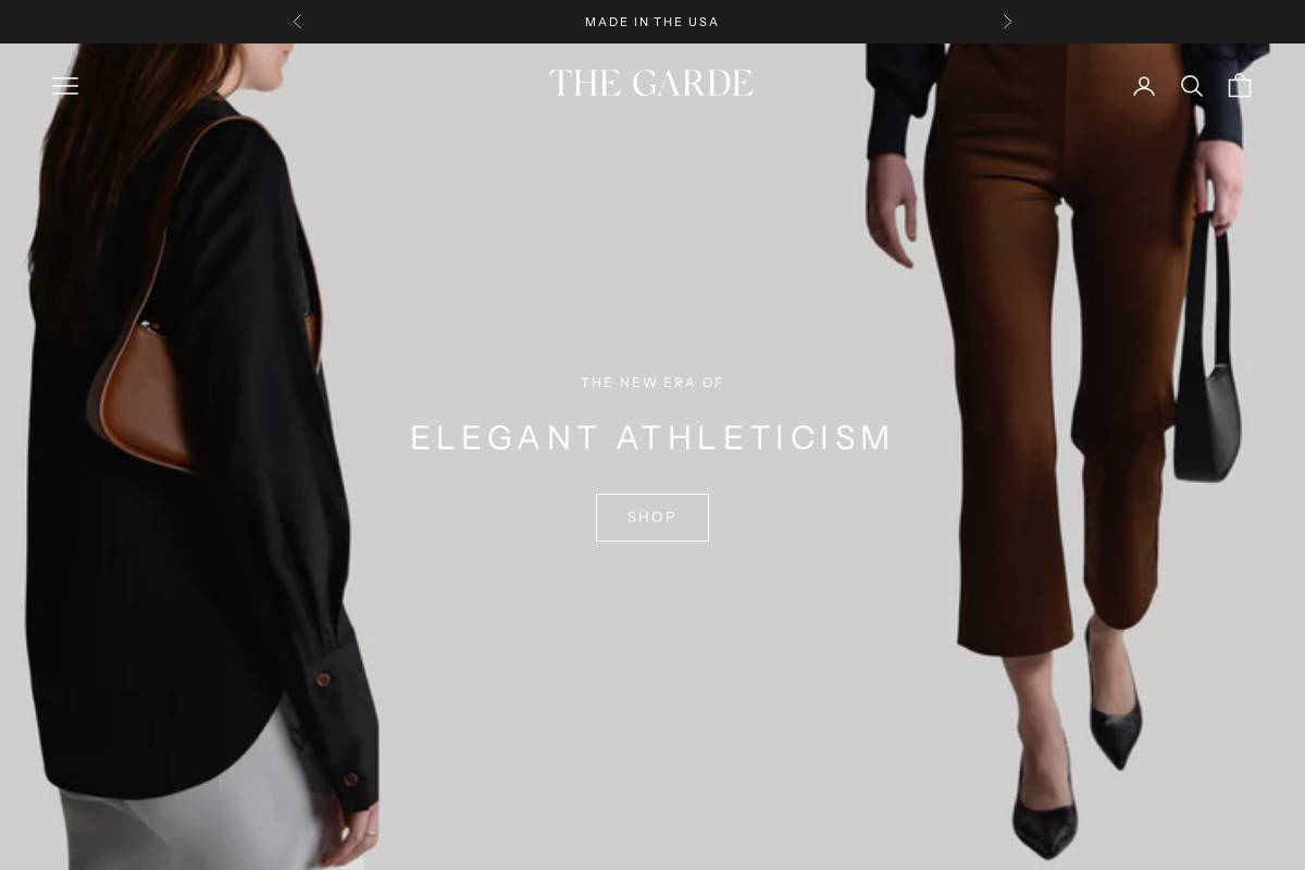 the-garde.com homepage screenshot