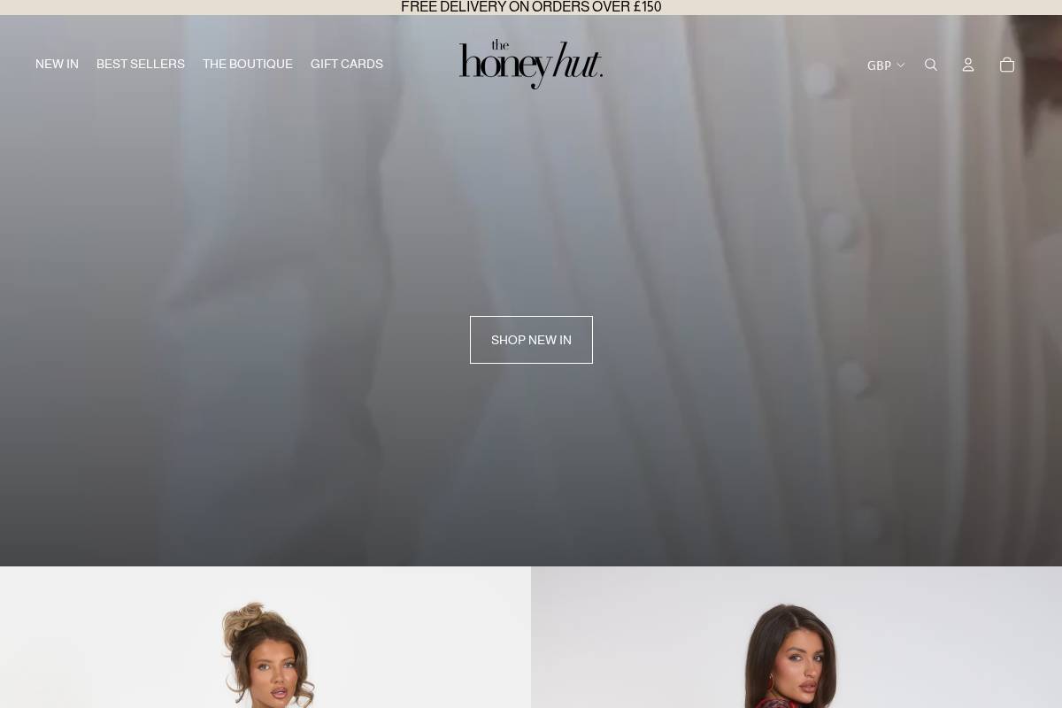 the-honey-hut.com homepage screenshot