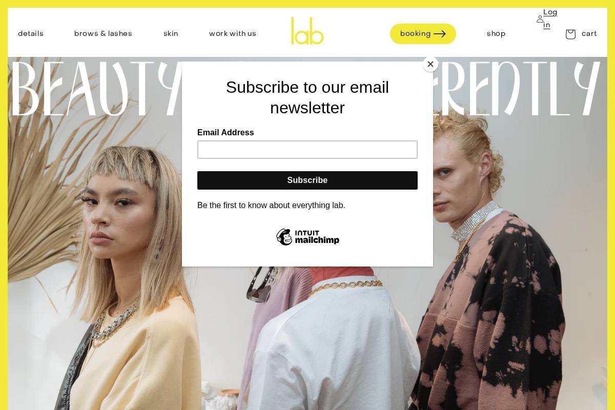 the-lab.com.au homepage screenshot