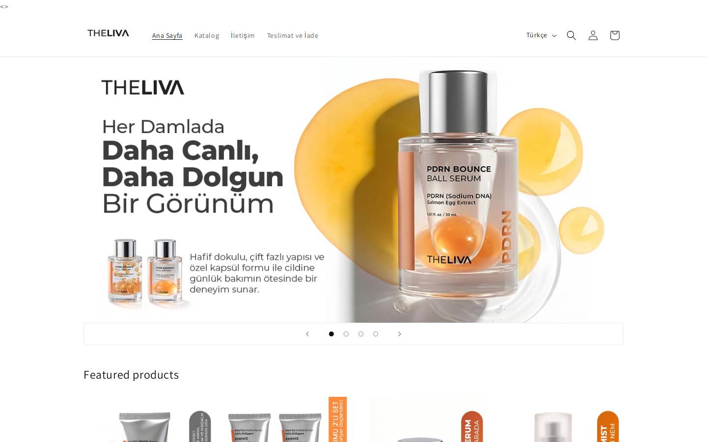 the-liva.com homepage screenshot