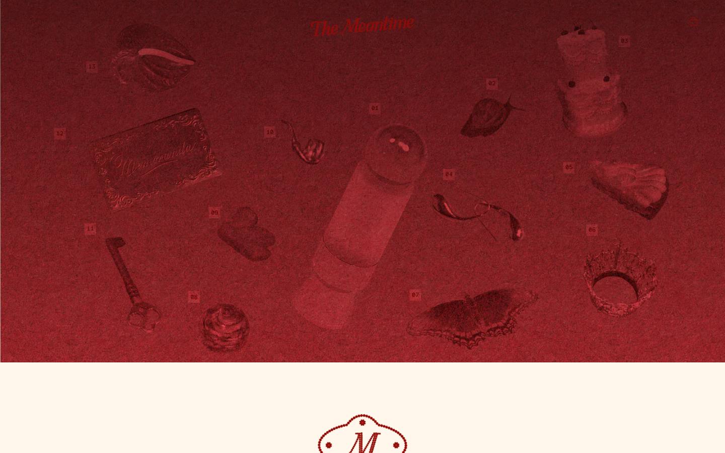 the-meantime.com homepage screenshot