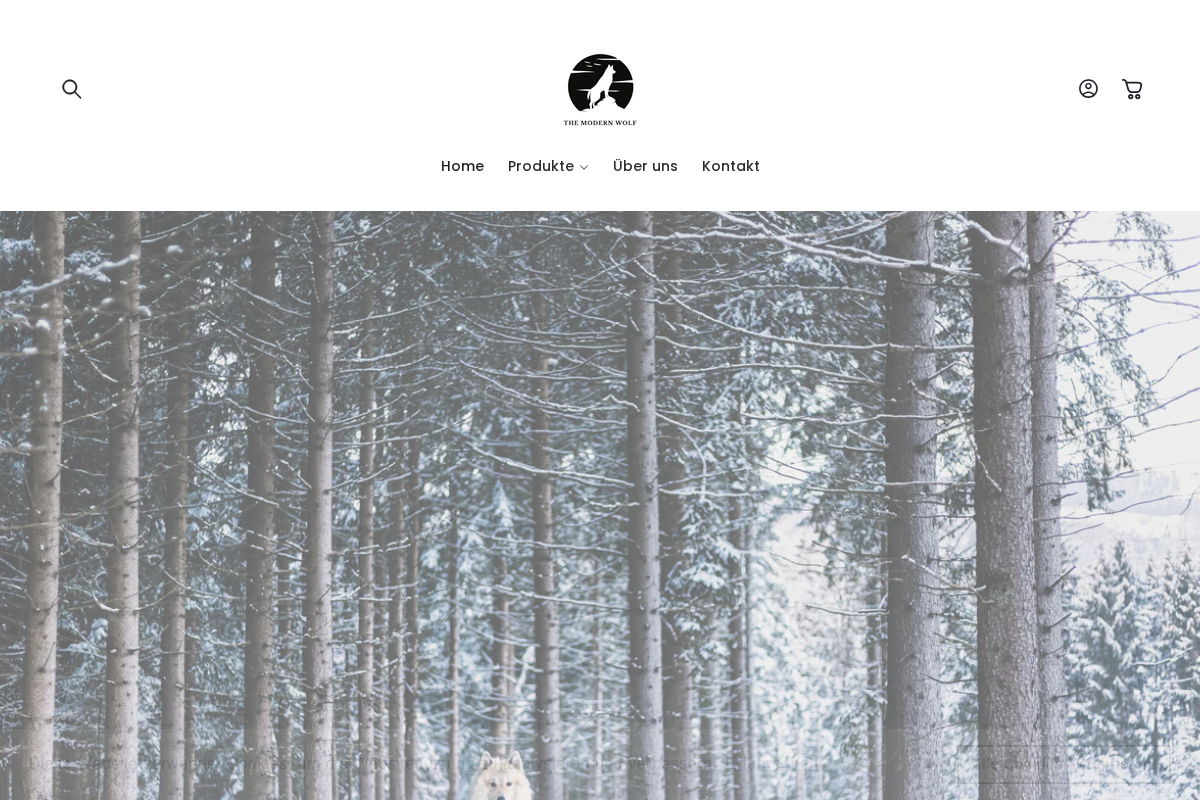 The Modern Wolf homepage screenshot