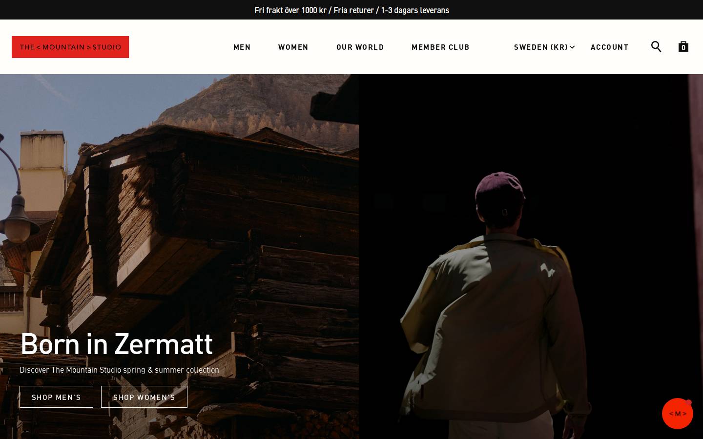 The Mountain Studio homepage screenshot