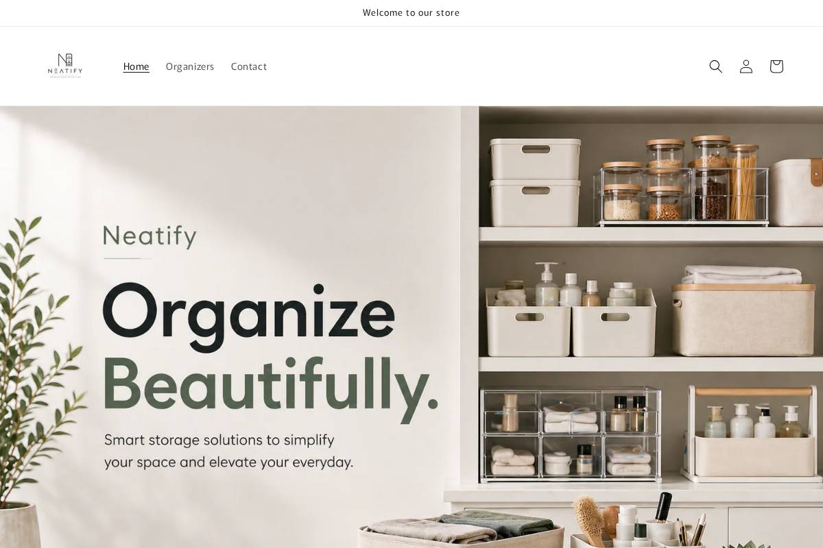 the-neatify.com homepage screenshot