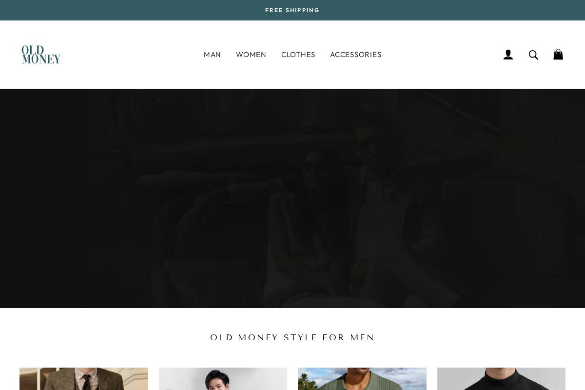 the-old-money.com homepage screenshot