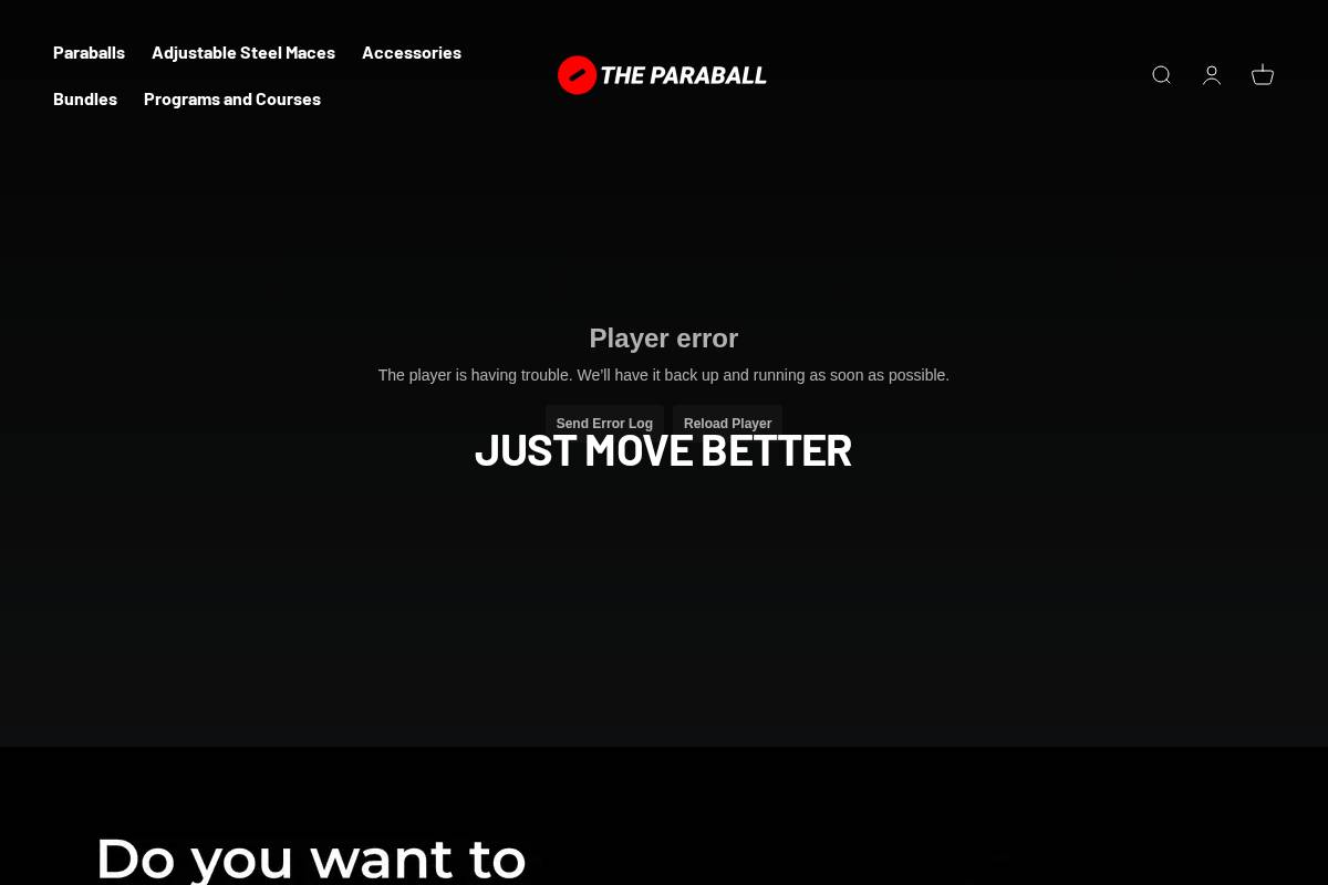 the-paraball.com homepage screenshot