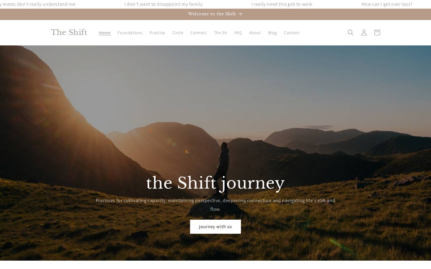 the-shift.com.au homepage screenshot