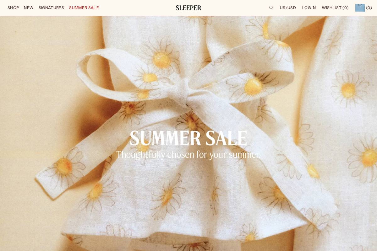 the-sleeper.com homepage screenshot