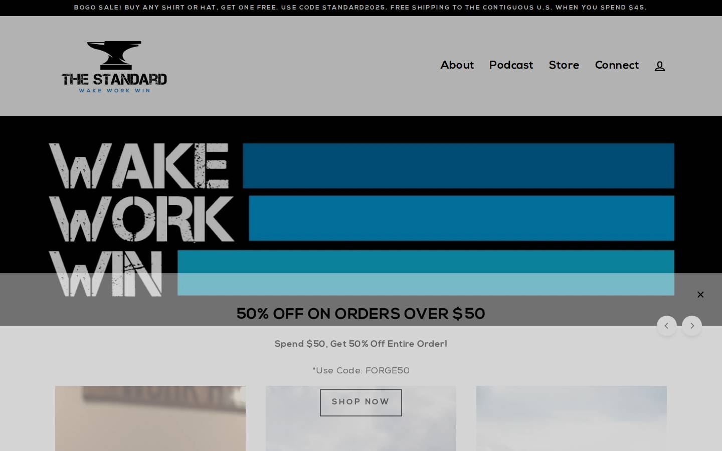 the-standard.us homepage screenshot