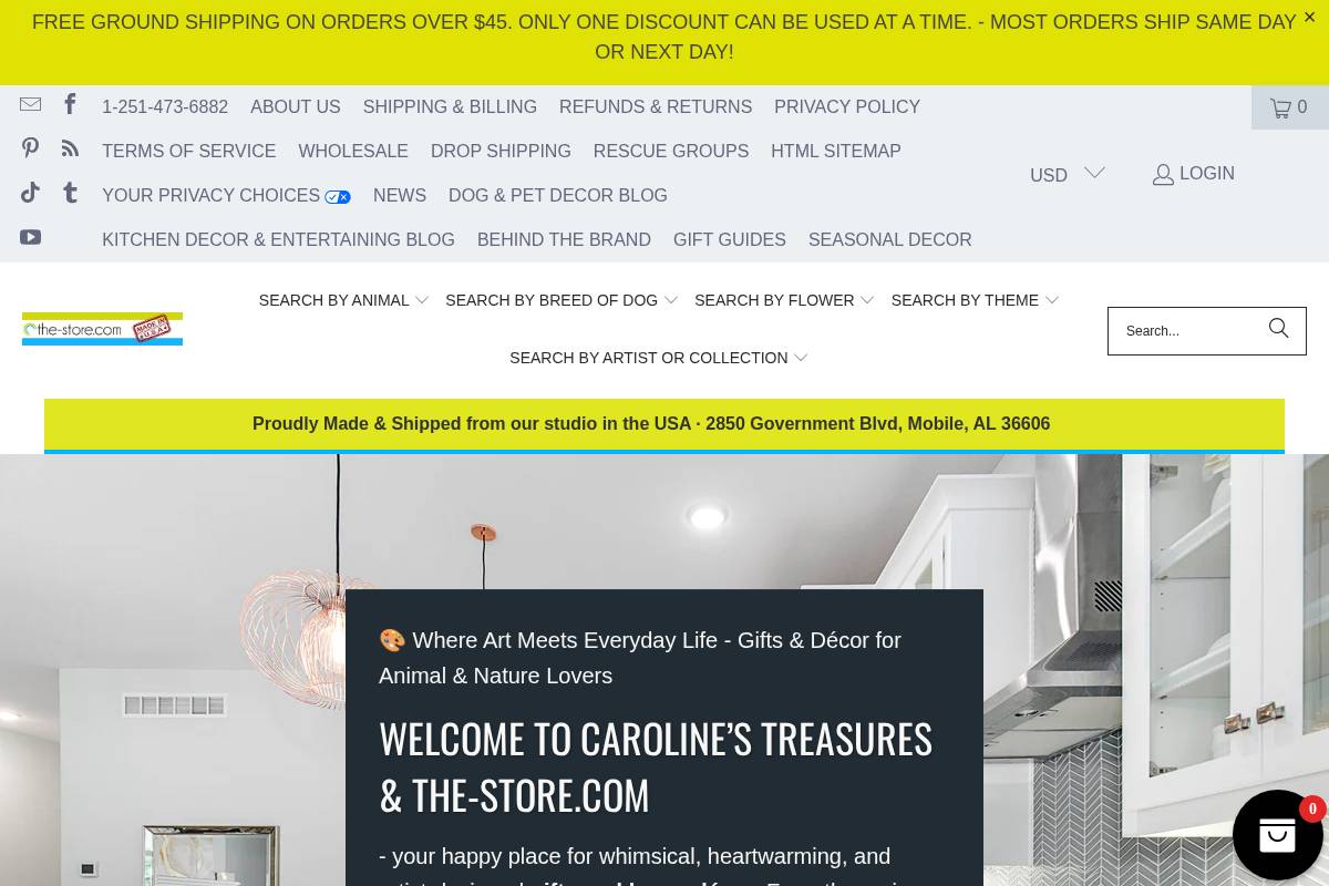 the-store.com homepage screenshot