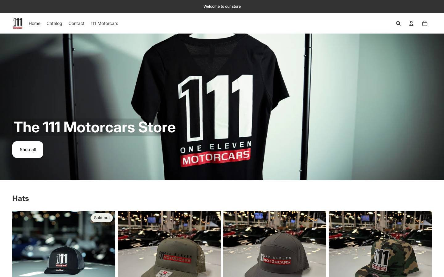 the111store.com homepage screenshot